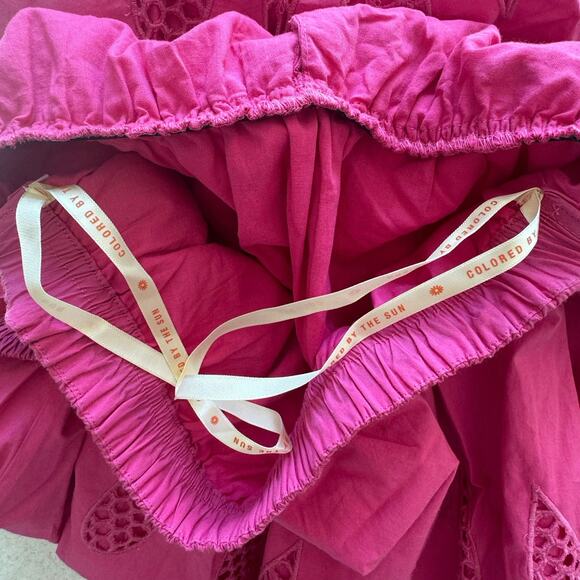 Farm Rio Eyelet, Open Back Dress in Pink, Sample! - Picture 9 of 10